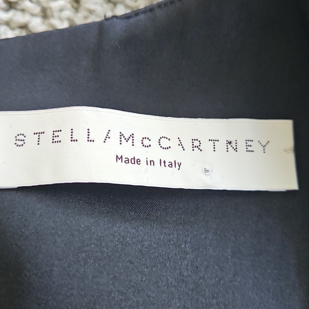NWT Stella McCartney ITALIAN Silk Blend Cocktail Dress 40 Black - Picture 10 of 14